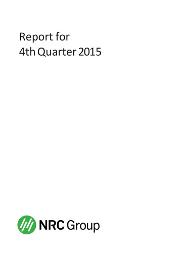 Thumbnail NRC Group ASA Quarterly Report 2015-q4