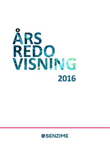 Thumbnail Senzime AB Annual Report 2016