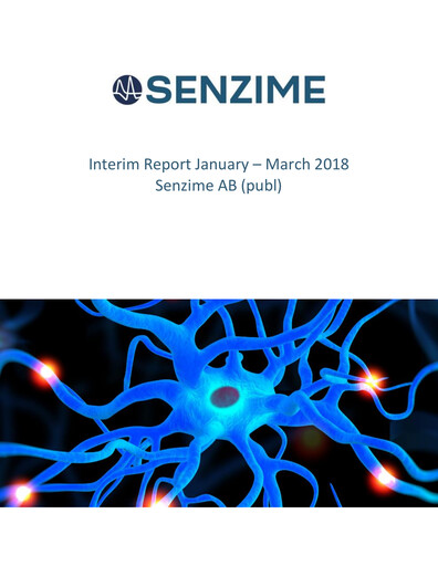 Miniature Senzime AB Rapport trimestriel 2018-q1