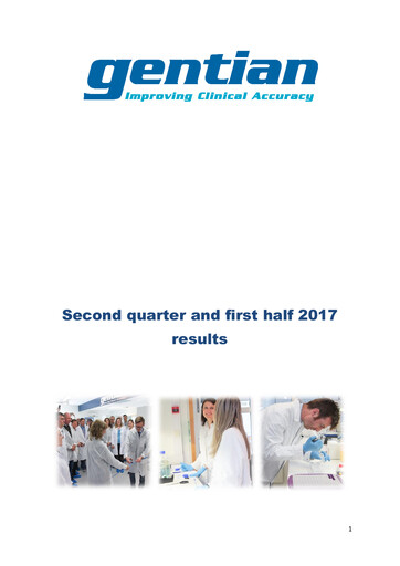 Thumbnail Gentian Diagnostics ASA Half-year Report 2017-h1