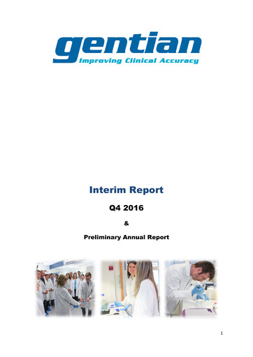 Thumbnail Gentian Diagnostics ASA Quarterly Report 2016-q4