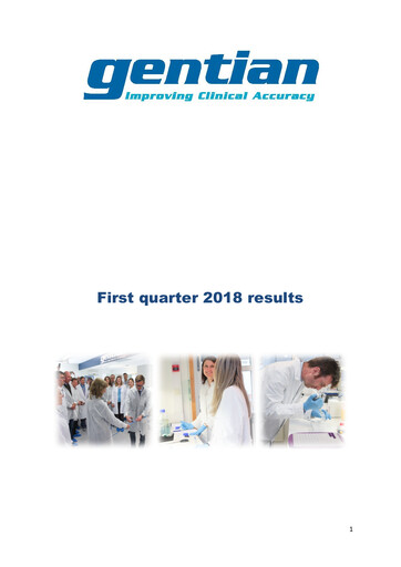 Thumbnail Gentian Diagnostics ASA Quarterly Report 2018-q1