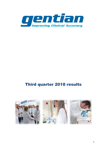 Thumbnail Gentian Diagnostics ASA Quarterly Report 2018-q3