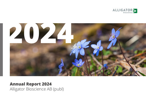 Thumbnail Alligator Bioscience AB Annual Report 2024