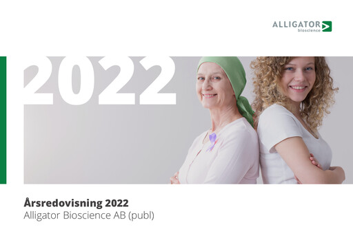 Thumbnail Alligator Bioscience AB Annual Report 2022