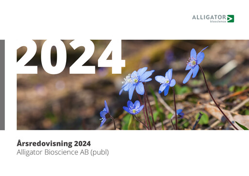 Thumbnail Alligator Bioscience AB Annual Report 2024