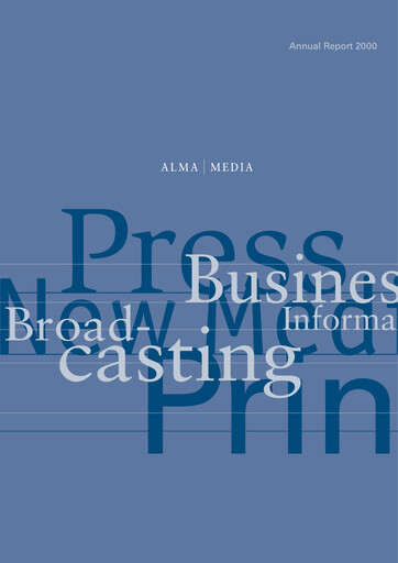 Thumbnail Alma Media Annual Report 2000