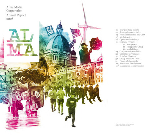 Thumbnail Alma Media Annual Report 2008