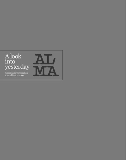 Thumbnail Alma Media Annual Report 2009