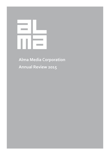 Thumbnail Alma Media Annual Report 2015