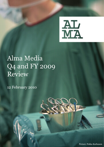 Thumbnail Alma Media Financial Statement 2009
