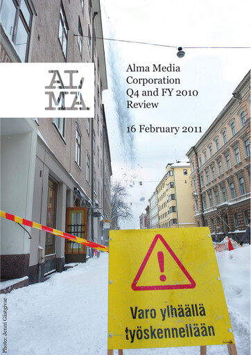 Thumbnail Alma Media Financial Statement 2010