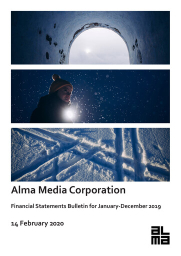 Thumbnail Alma Media Financial Statement 2019