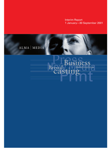 Thumbnail Alma Media Quarterly Report 2001-q3