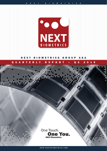 Thumbnail NEXT Biometrics Group ASA Quarterly Report 2019-q3