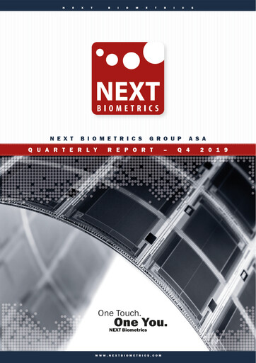 Thumbnail NEXT Biometrics Group ASA Quarterly Report 2019-q4