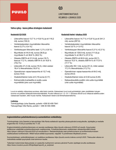 Thumbnail Puuilo Quarterly Report 2025-q3