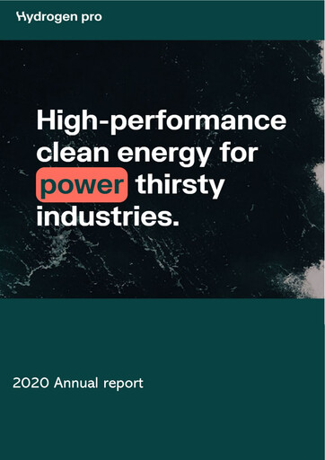 Thumbnail HydrogenPro ASA Annual Report 2020