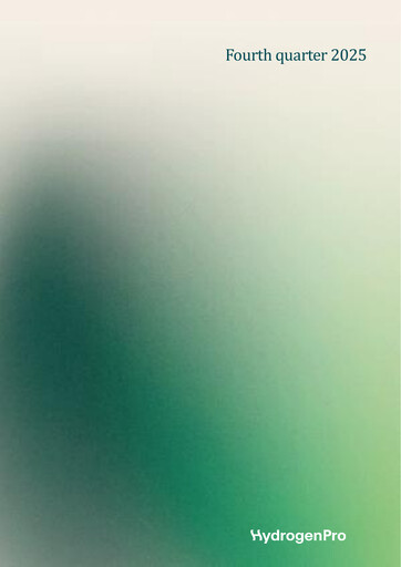 Thumbnail HydrogenPro ASA Quarterly Report 2025-q4