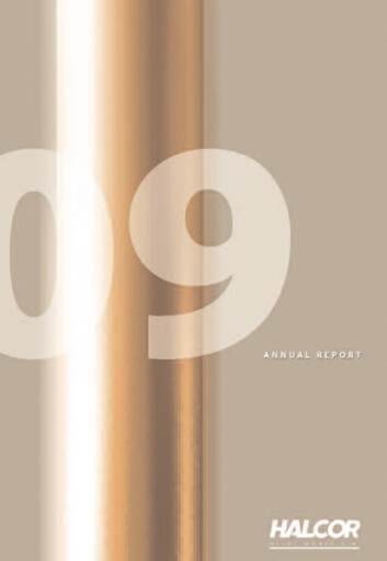 Thumbnail Elvalhalcor Hellenic Copper and Aluminium Industry Annual Report 2009