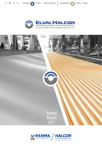 Thumbnail Elvalhalcor Hellenic Copper and Aluminium Industry Annual Report 2017