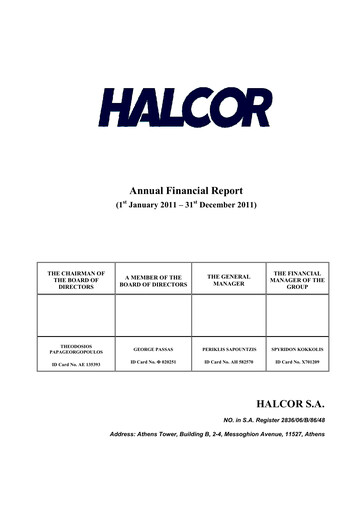 Thumbnail Elvalhalcor Hellenic Copper and Aluminium Industry Financial Statement 2011