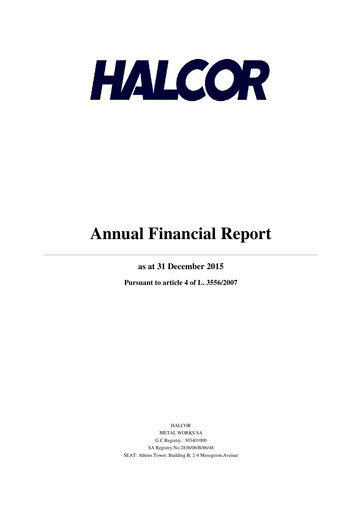 Thumbnail Elvalhalcor Hellenic Copper and Aluminium Industry Financial Statement 2015
