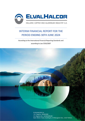 Miniature Elvalhalcor Hellenic Copper and Aluminium Industry Rapport semestriel 2024-h1