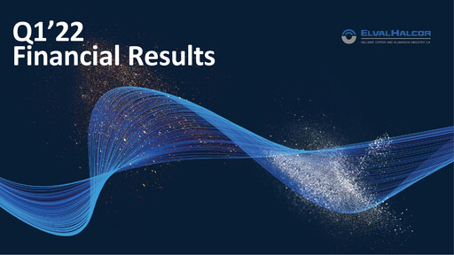 Miniature Elvalhalcor Hellenic Copper and Aluminium Industry Rapport trimestriel 2022-q1