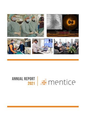 Thumbnail Mentice AB Annual Report 2021