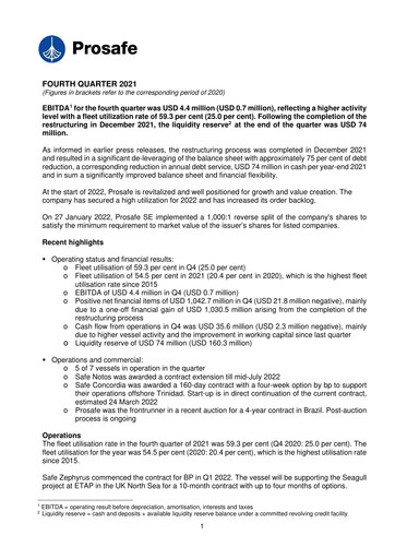 Thumbnail Prosafe SE Quarterly Report 2021-q4