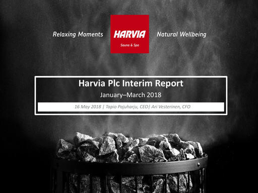 Thumbnail Harvia Oyj Quarterly Report 2018-q1