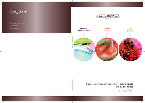 Thumbnail Floridienne S.A. Annual Report 2011
