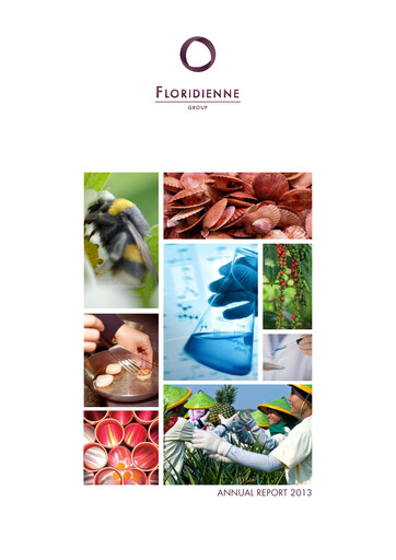 Thumbnail Floridienne S.A. Annual Report 2013
