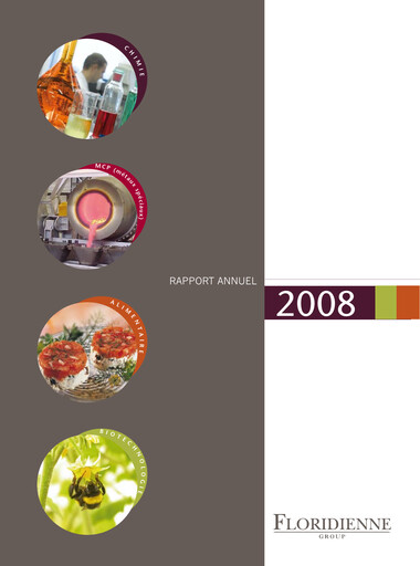 Thumbnail Floridienne S.A. Annual Report 2008