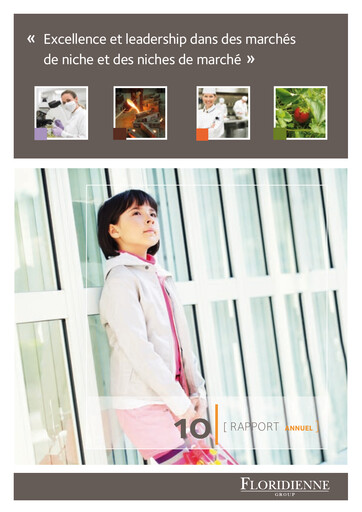 Thumbnail Floridienne S.A. Annual Report 2010