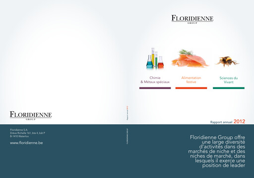 Thumbnail Floridienne S.A. Annual Report 2012