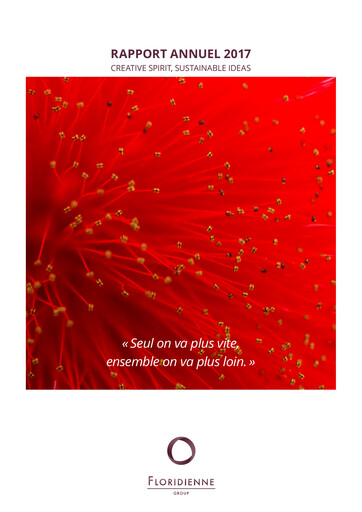 Thumbnail Floridienne S.A. Annual Report 2017