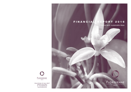 Thumbnail Floridienne S.A. Financial Report 2016