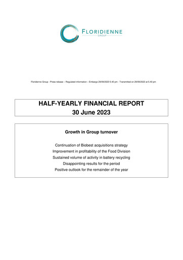 Thumbnail Floridienne S.A. Half-year Report 2023-h1
