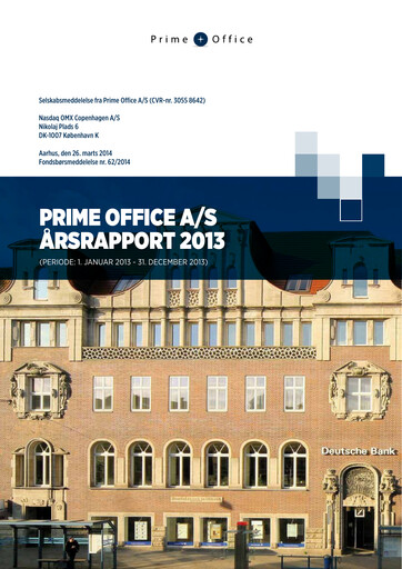 Thumbnail Prime Office A/S Annual Report 2013