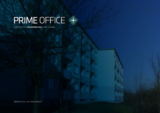 Thumbnail Prime Office A/S Annual Report 2016