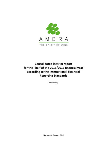 Miniature Ambra Rapport semestriel 2015-2016-h1