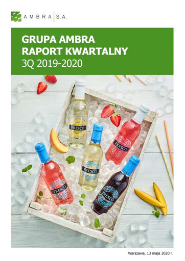 Miniature Ambra Rapport trimestriel 2019-2020-q3