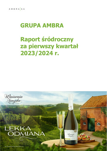 Miniature Ambra Rapport trimestriel 2023-2024-q1