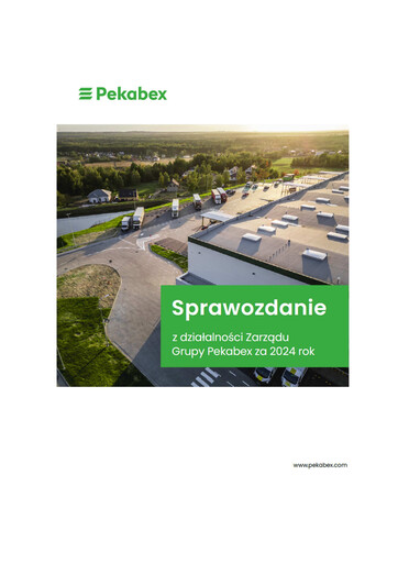 Thumbnail Pekabex Sustainability Report 2024