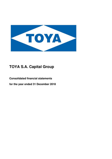 Thumbnail TOYA S.A. Financial Statement 2018