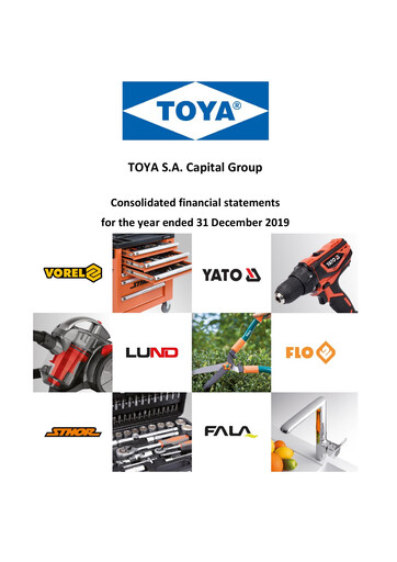 Thumbnail TOYA S.A. Financial Statement 2019