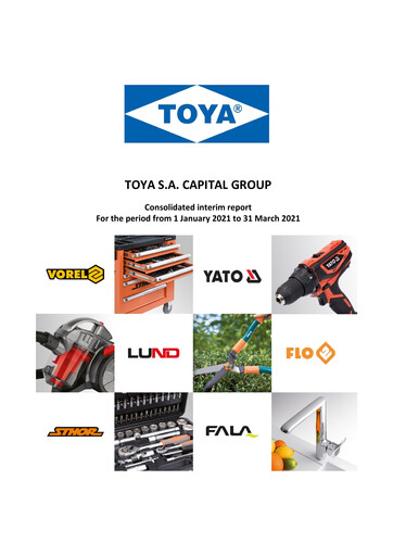 Thumbnail TOYA S.A. Quarterly Report 2021-q1