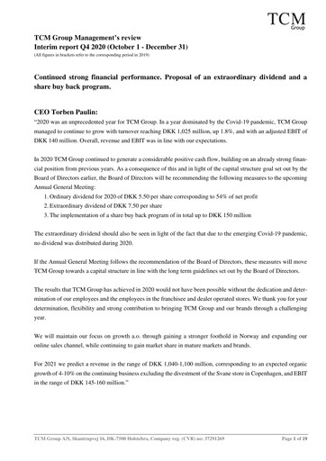 Thumbnail TCM Group A/S Quarterly Report 2020-q4